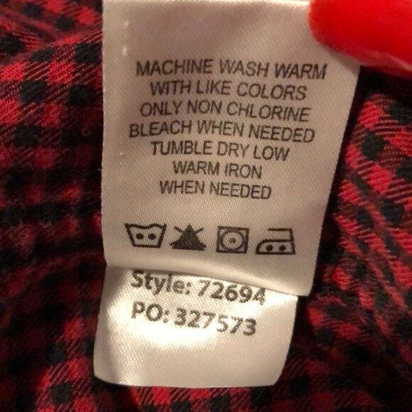 Orton Brothers Clothing Co Mens Red Checked Long Sleeve Button Down Shirt Extra - Picture 7 of 8